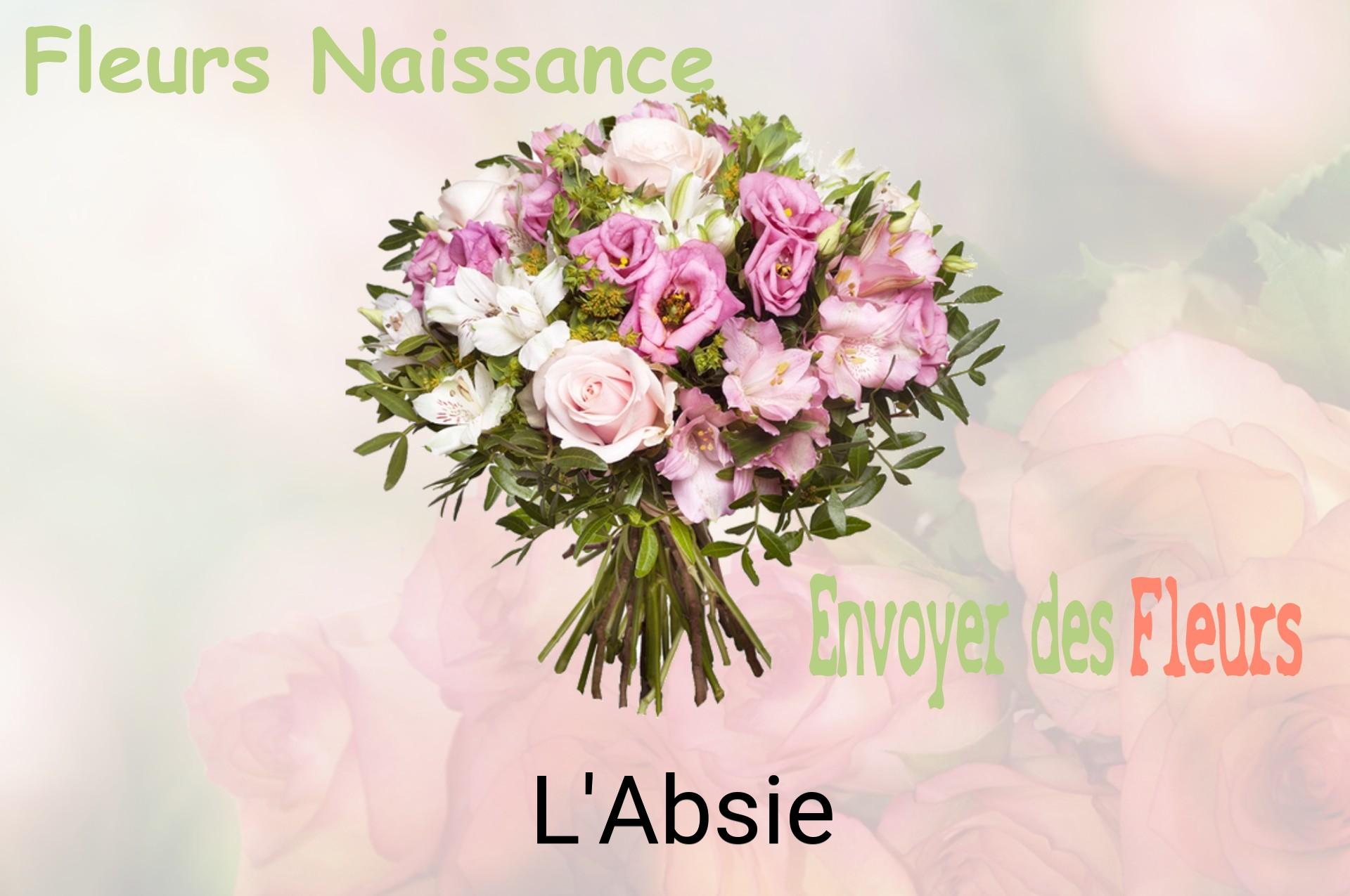 Bouquet de fleurs de naissance livré à L'Absie